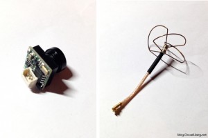 multiFlite Micro FPV Camera 600TVL 5-8Ghz antenna light weight