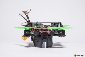 hibernagen menel X 3 inch mini quad frame build with lipo battery side