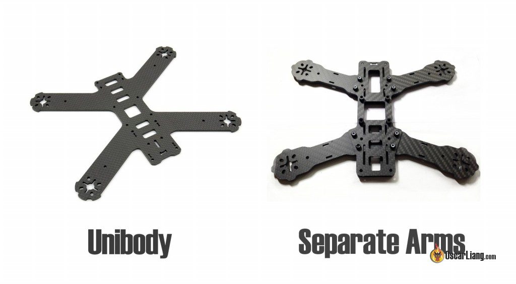 mini quad frame - unibody or replaceable/separate arms