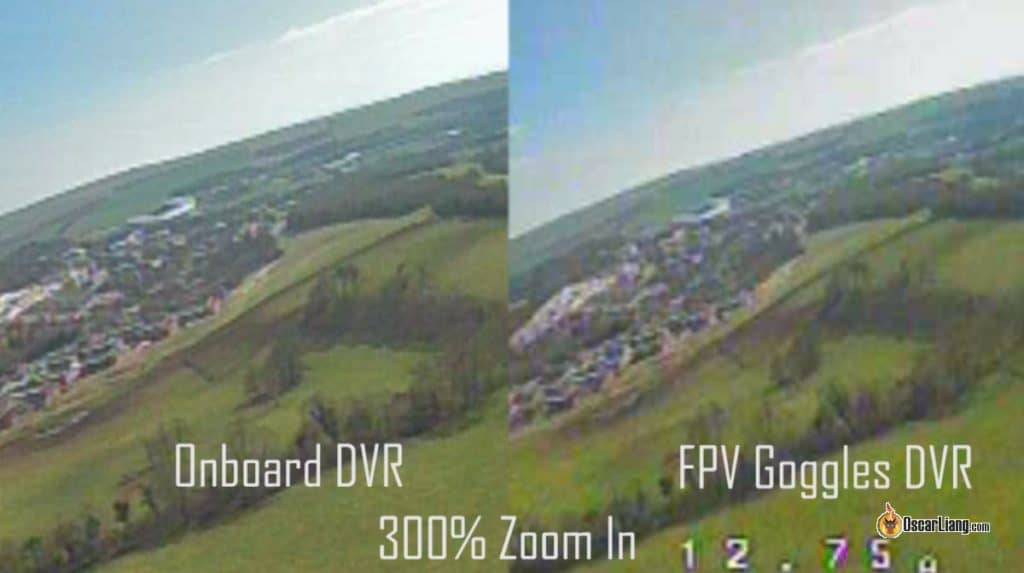Onboard DVR Image Quality versus FPV Goggles DVR
