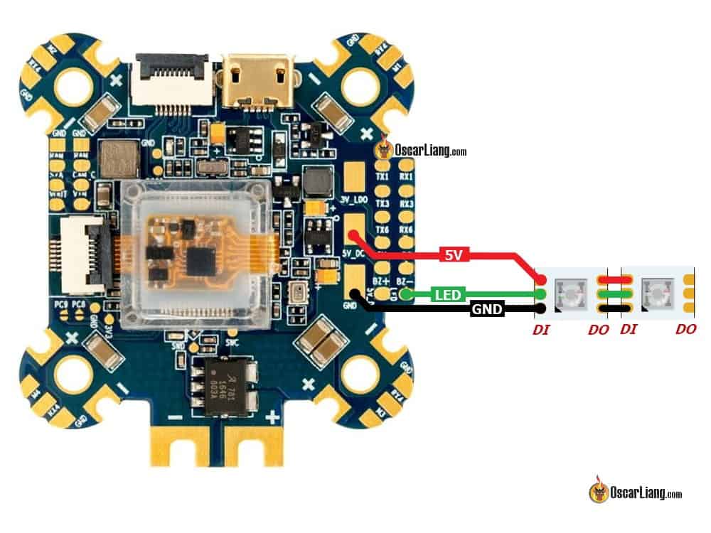 How to add LED on Quad & Setup through Betaflight - Oscar