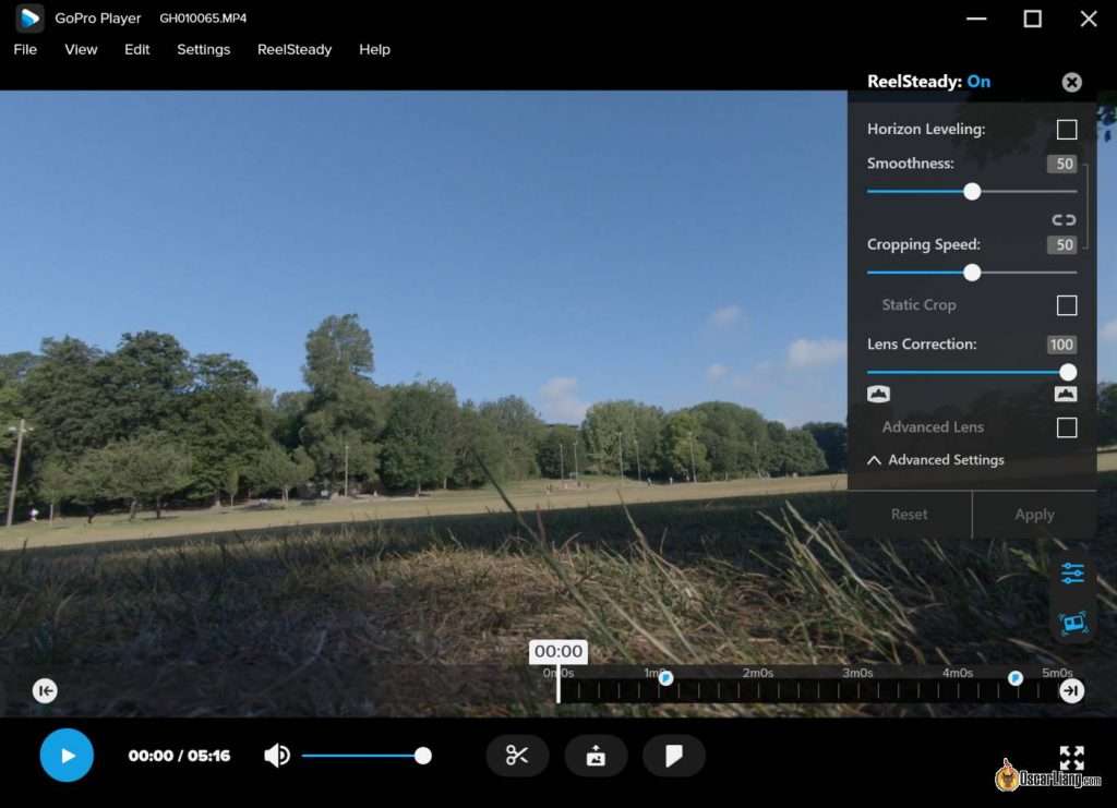 Gopro Player Reelsteady V2 Settings