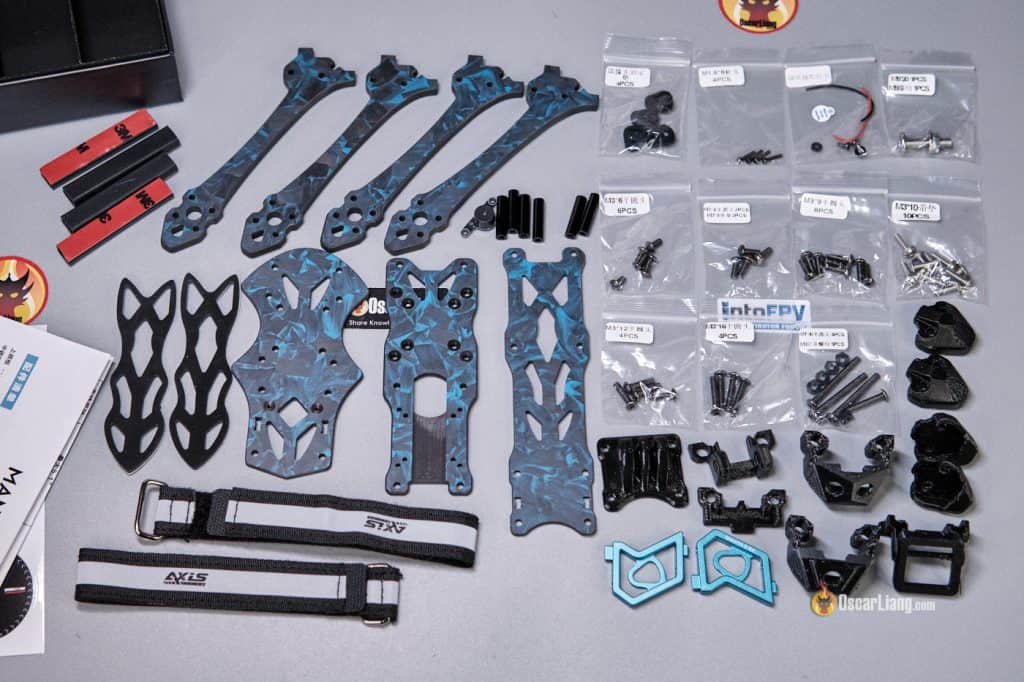 Axisflying Manta 5 Se Frame Kit Unbox Accessories Parts