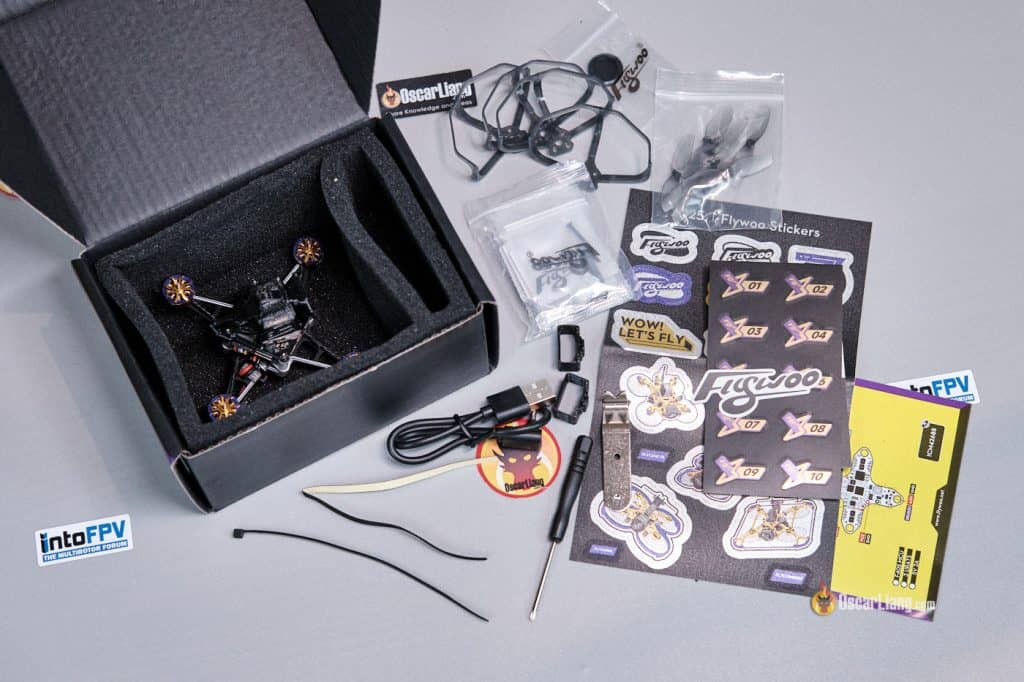 Flywoo Firefly18 1s Nano Baby V3 Micro Fpv Drone Dji O4 Lite Unbox Accessories
